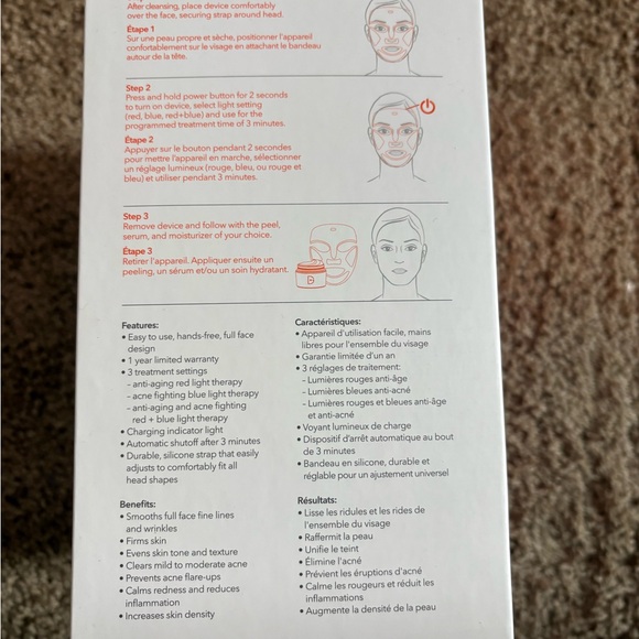 NIB Dr Dennis Gross DRx SpectraLite FaceWare Pro Masque LED Mask w/samples - Picture 5 of 10